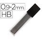 Minas liderpapel grafito rectangulares 2x0,9 mm hb tubo de 12 minas