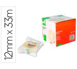 Cinta adhesiva q-connect transparente 33 m x 12 mm encelofanada