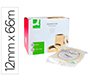 Cinta adhesiva q-connect transparente 66 m x 12 mm encelofanada