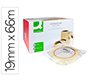 Cinta adhesiva q-connect transparente 66 m x 19 mm encelofanada