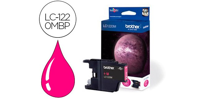 Brother LC-1220 (LC1220M) Cartucho original Magenta (300 páginas)