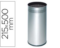 Paraguero metalico 314 perforado plateado 50x21,5 cm