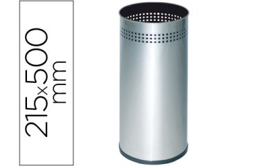 Paraguero metalico 314 perforado plateado 50x21,5 cm
