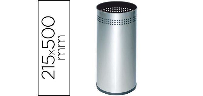 Paraguero metalico 314 perforado plateado 50x21,5 cm