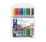 Rotulador staedtler noris club doble punta caja de 12 unidades colores surtidos