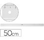 Regla m+r 50 cm plastico transparente