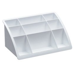 Organizador sobremesa plastico offisys timeless blanco 198x128x93 mm