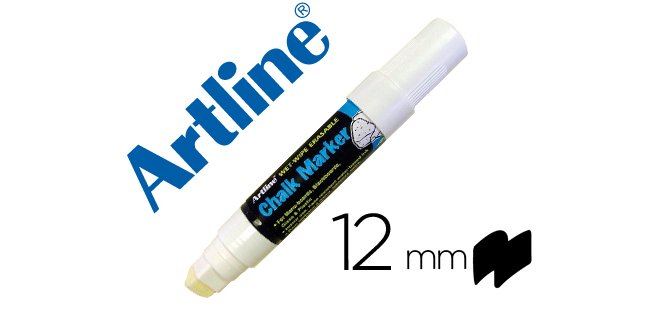 Rotulador artline pizarra verde negra epw-12 mm color blanco