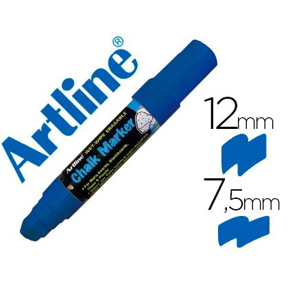 Rotulador artline pizarra verde negra epw-12 mm color azul