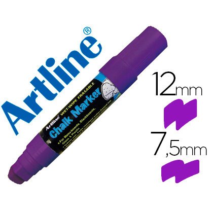 Rotulador artline pizarra verde negra epw-12 mm color violeta