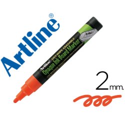 Rotulador artline pizarra verde negra epw-4 na color naranja bolsa de 4 unidades