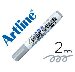Rotulador artline camiseta ekt-2 gris punta redonda 2 mm para uso en camisetas
