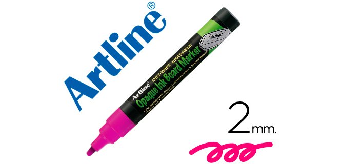 Rotulador artline pizarra verde negra epw-4 vi color violeta bolsa de 4 unidades