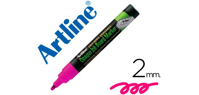 Rotulador artline pizarra verde negra epw-4 vi color violeta bolsa de 4 unidades