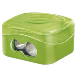 Sacapuntas m+r metalico 2 usos con deposito colores surtidos