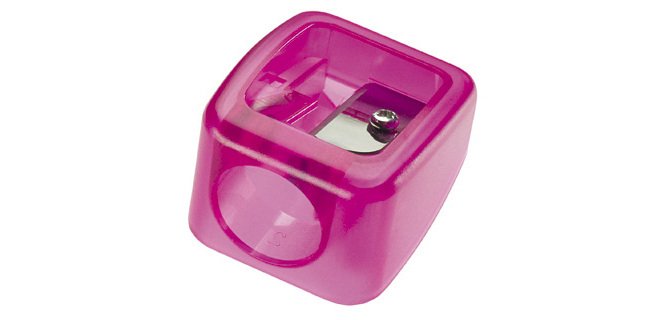 Sacapuntas m+r plastico para ceras gruesas de 16m 1 uso colores surtidos