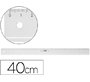 Regla m+r 40 cm plastico transparente