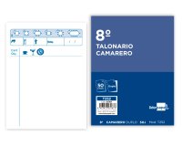 Talonario liderpapel camarero octavo original y copia t252 zig zag