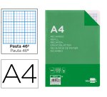 Recambio liderpapel A4 100 hojas 60g rayado nº 46 4 taladros