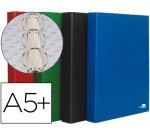 Carpeta de 4 anillas 25mm redondas liderpapel cuarto carton forrado paper coat 4 colores surtidos