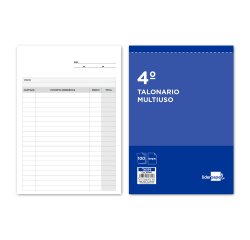 Talonario liderpapel multiusos cuarto original t199