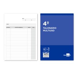 Talonario liderpapel multiusos cuarto original y copia t299