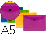 Carpeta liderpapel dossier broche polipropileno din a5 pack de 4 colores surtidos