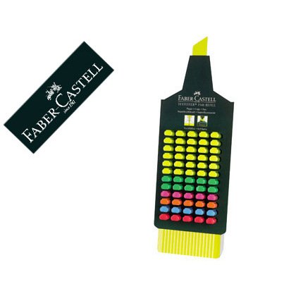 Rotulador faber castell fluorescente textliner 48 expositor 60 unidades colores surtidos