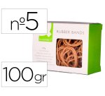 Gomillas elasticas q-connect 100 gr numero 5 50 x 2 mm
