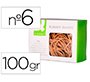 Gomillas elasticas q-connect 100 gr numero 6 60 x 2 mm