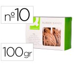 Gomillas elásticas q-connect 100 g número 10 100 x 2 mm