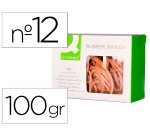Gomillas elásticas q-connect 100 g número 12 120 x 2 mm