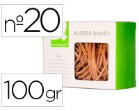Gomillas elasticas q-connect 100 gr numero 20 200 x 2 mm