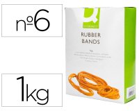 Gomillas elasticas q-connect 1000 gr numero 6 60 x 2 mm