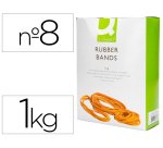 Gomillas elasticas q-connect 1000 gr numero 8 80 x 2 mm