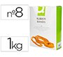 Gomillas elasticas q-connect 1000 gr numero 8 80 x 2 mm