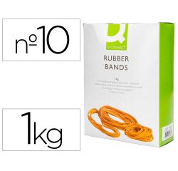 Gomillas elasticas q-connect 1000 gr numero 10 100 x 2 mm