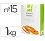 Gomillas elasticas q-connect 1000 gr numero 15 150 x 2 mm