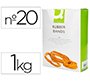 Gomillas elasticas q-connect 1000 gr numero 20 200 x 2 mm