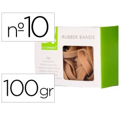 Bandas elasticas q-connect 100 gr 100x9 mm numero 10