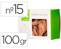 Bandas elasticas q-connect 100 gr 150x9 mm numero 15