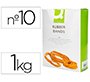 Bandas elasticas q-connect 1000 gr 100 x 9 mm numero 10