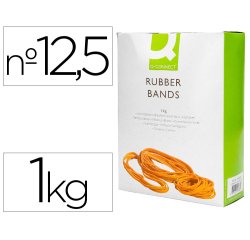 Bandas elasticas q-connect 1000 gr 125 x 9 mm numero 12,5
