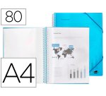 Carpeta liderpapel escaparate con espiral y fundas polipropileno din a4