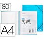 Carpeta liderpapel escaparate con espiral y fundas polipropileno din a4