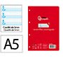 Recambio liderpapel 4º / A5+ pautaguia 100 hojas 75 g cuadriculado pautado 5 mm con margen 6 taladros