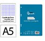 Recambio liderpapel 4º / A5+ pautaguia 100 hojas 75 g cuadriculado pautado 3 mm con margen 6 taladros