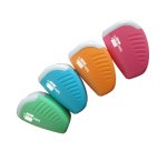 Sacapuntas liderpapel plastico 1 uso con deposito colores surtidos