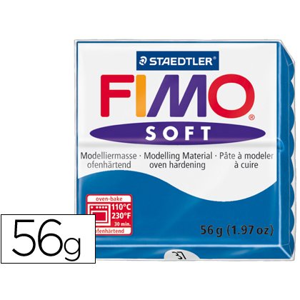 Pasta staedtler fimo soft 57 gr color azul