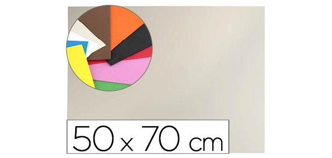 Goma eva liderpapel 50x70cm 60g/m2 espesor 1.5mm carne